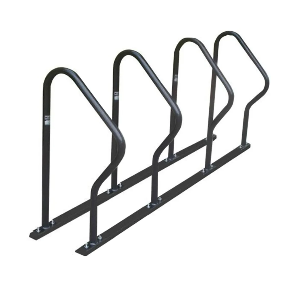 Bicicletário "r" Com 4 Peças No Trilho Para Parafusar