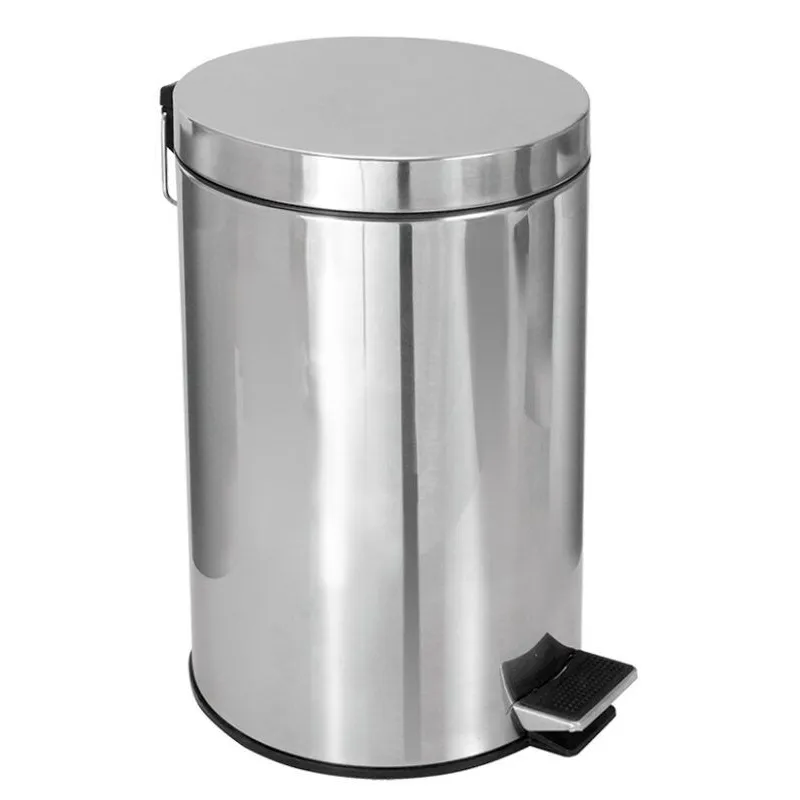 Lixeira Em Aço Inox Com Pedal 12L