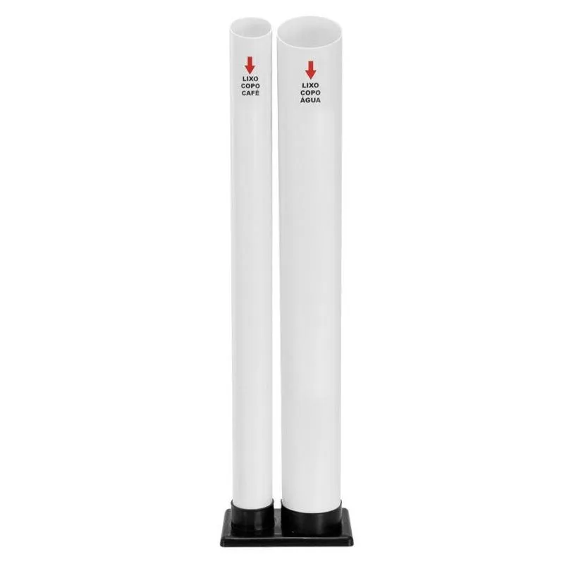 Lixeira Para Copos Utilizados Com 2 Tubo Água/Café