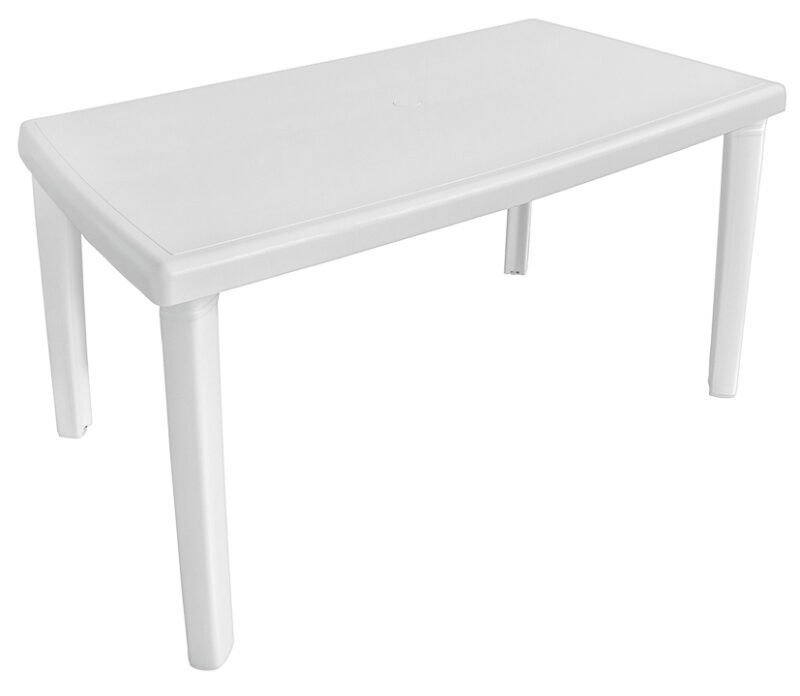 Mesa Retangular 6 Lugares Com Pés Plásticos