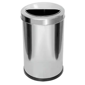 Lixeira Em Inox Com Aro Meia Lua 22L