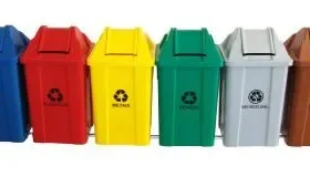 Conjunto Para Coleta Seletiva Com 6 Cestos De 100L